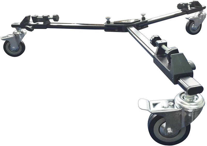 Vidpro PD-1 Professional Tripod Dolly - Heavy Duty with Adjustable Leg Mount with Locking Wheels and Carrying Case Compatible with Most Tripods Perfect for Cameras Camcorder and Lighting Equipment - Image 1